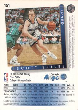 1993-94 Upper Deck Italian #151 Scott Skiles Back