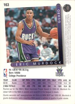 1993-94 Upper Deck Italian #163 Eric Murdock Back