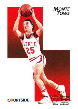 1989 Collegiate Collection No.167 N.C. North Carolina State Autograph Warehouse Monte Towe Basketball Card 