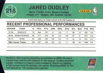 2010-11 Donruss - Die Cuts Emerald #218 Jared Dudley Back