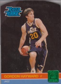 2010-11 Donruss - Die Cuts Emerald #236 Gordon Hayward Front