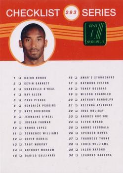 2010-11 Donruss - Die Cuts Emerald #293 Kobe Bryant Front