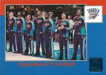 2010-11 Donruss - Die Cuts Sapphire #286 Oklahoma City Thunder Front