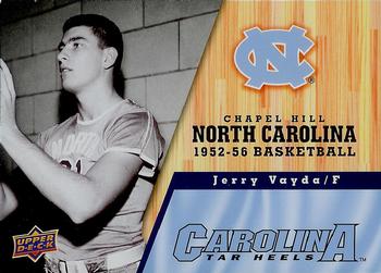 2010-11 Upper Deck North Carolina Tar Heels #8 Jerry Vayda Front