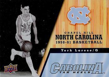 2010-11 Upper Deck North Carolina Tar Heels #13 York Larese Front