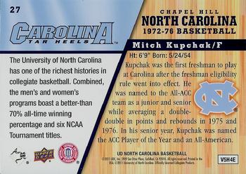 2010-11 Upper Deck North Carolina Tar Heels #27 Mitch Kupchak Back
