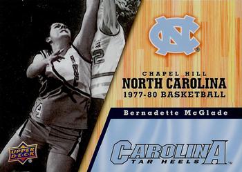 2010-11 Upper Deck North Carolina Tar Heels #35 Bernadette McGlade Front