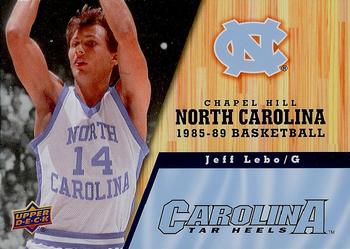 2010-11 Upper Deck North Carolina Tar Heels #53 Jeff Lebo Front