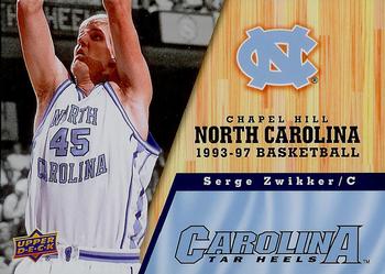 2010-11 Upper Deck North Carolina Tar Heels #72 Serge Zwikker Front
