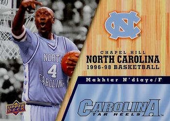 2010-11 Upper Deck North Carolina Tar Heels #75 Makhtar N'diaye Front