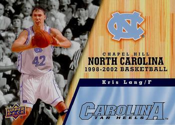 2010-11 Upper Deck North Carolina Tar Heels #77 Kris Lang Front