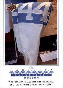 2010-11 Upper Deck North Carolina Tar Heels #138 Walter Davis' Game-Worn Socks Front
