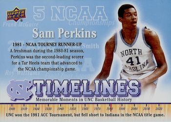2010-11 Upper Deck North Carolina Tar Heels #155 Sam Perkins Front