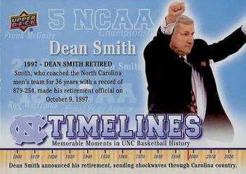2010-11 Upper Deck North Carolina Tar Heels #159 Dean Smith Front