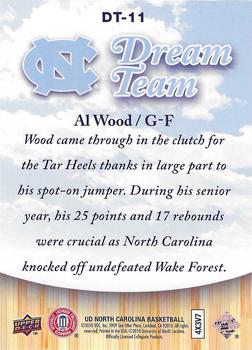 2010-11 Upper Deck North Carolina Tar Heels - Dream Team 3D #DT11 Al Wood Back
