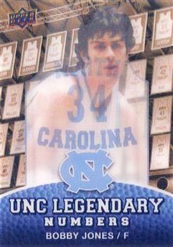 2010-11 Upper Deck North Carolina Tar Heels - Legendary Numbers 3D #LN17 Bobby Jones Front