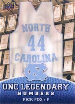 2010-11 Upper Deck North Carolina Tar Heels - Legendary Numbers 3D #LN23 Rick Fox Front