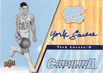 2010-11 Upper Deck North Carolina Tar Heels - Autographs #13 York Larese Front