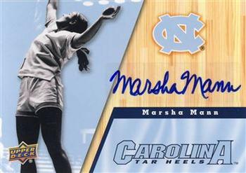 2010-11 Upper Deck North Carolina Tar Heels - Autographs #33 Marsha Mann Front