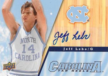 2010-11 Upper Deck North Carolina Tar Heels - Autographs #53 Jeff Lebo Front