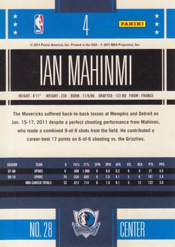 2010-11 Panini Classics #4 Ian Mahinmi Back