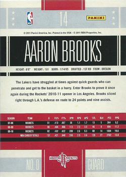 2010-11 Panini Classics #14 Aaron Brooks Back