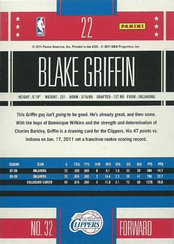 2010-11 Panini Classics #22 Blake Griffin Back