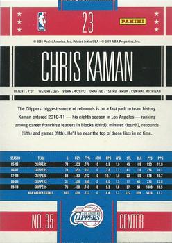 2010-11 Panini Classics #23 Chris Kaman Back