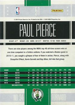2010-11 Panini Classics #51 Paul Pierce Back