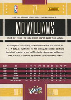 2010-11 Panini Classics #77 Mo Williams Back
