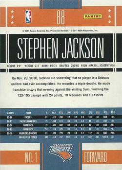 2010-11 Panini Classics #88 Stephen Jackson Back