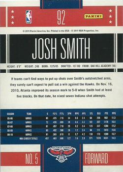 2010-11 Panini Classics #92 Josh Smith Back