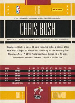 2010-11 Panini Classics #96 Chris Bosh Back