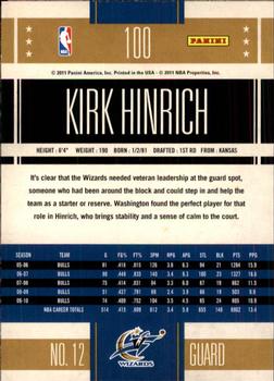 2010-11 Panini Classics #100 Kirk Hinrich Back