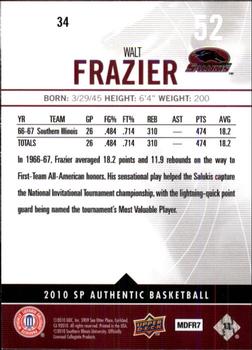 2010-11 SP Authentic #34 Walt Frazier Back