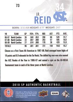 2010-11 SP Authentic #73 J.R. Reid Back