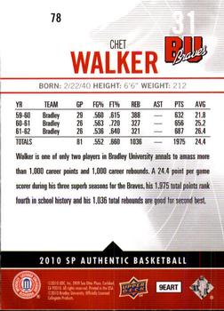 2010-11 SP Authentic #78 Chet Walker Back
