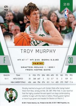 2010-11 Panini Totally Certified #28 Troy Murphy Back