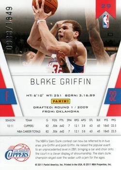 2010-11 Panini Totally Certified #29 Blake Griffin Back