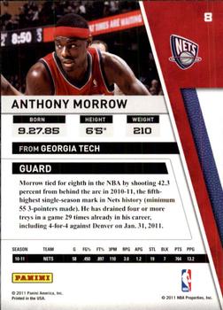 2010-11 Panini Season Update #8 Anthony Morrow Back