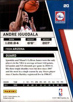 2010-11 Panini Season Update #20 Andre Iguodala Back