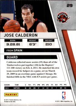 2010-11 Panini Season Update #29 Jose Calderon Back