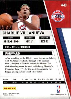 2010-11 Panini Season Update #48 Charlie Villanueva Back