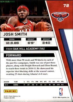 2010-11 Panini Season Update #72 Josh Smith Back