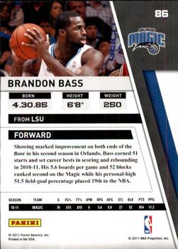 2010-11 Panini Season Update #86 Brandon Bass Back
