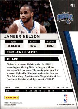 2010-11 Panini Season Update #91 Jameer Nelson Back