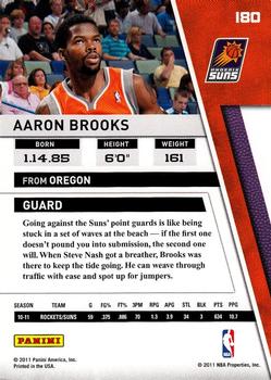 2010-11 Panini Season Update #180 Aaron Brooks Back