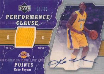 2005-06 Upper Deck - Performance Clause Autographed Jerseys Exchange #PCAJ-KB Kobe Bryant Front