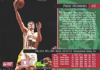 1995 Classic Rookies #48 Fred Hoiberg Back