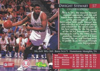 1995 Classic Rookies #57 Dwight Stewart Back